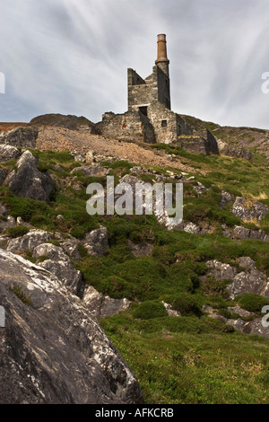 The Mountain Copper Mine Man Engine House, Cloan, Allihies, Ireland Stock Photo