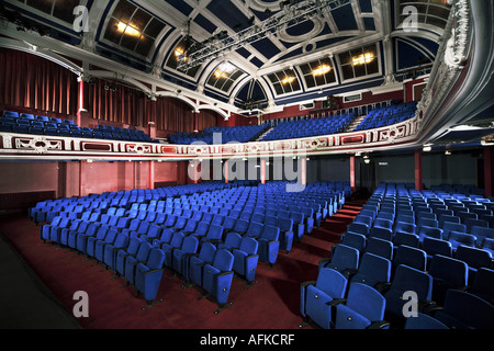 Refurbished seating in main auditorium, Central Theatre, Chatham, Kent, England, UK Stock Photo