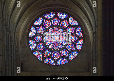 Notre Dame de Laon cathedral interior, northern France Stock Photo