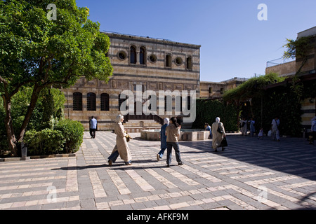 The Azem Palace in Old Damascus, Syria, completed in 1752 as the private residence of the governor.  Stock Photo