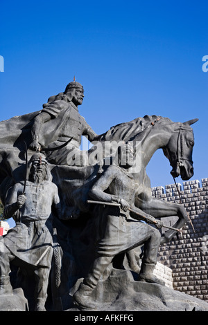 Syria: Statue of Salah al-Din Yusuf Ibn Ayyub (c. 1138 – 4 March 1193 ...