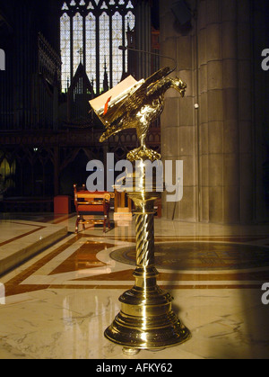 Gold pulpit St Patrick s Cathedral Melbourne Australia Stock Photo