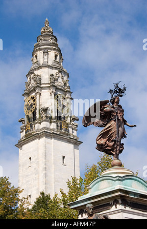 War memorial to fallen Welsh fusilliers in South Africa 2- Central Cardiff Stock Photo