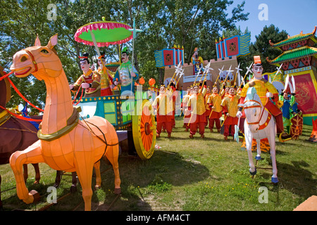 The Chinese Lantern Festival at Ontario Place in Toronto Ontario Canada Stock Photo