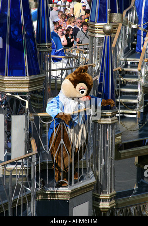 Disney characters on a Magic Kingdom afternoon parade at Orlando Florida Stock Photo