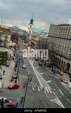 Nowy Swiat, residential New World Street in Warsaw, Warszawa, Poland, Polska, Polish, PL, Europe, EU Stock Photo