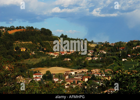 view of piacentini hills Stock Photo