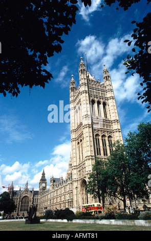 24154 Victoria Tower House of Parliament London England Great Britain United Kingdom Europe government building historic Stock Photo