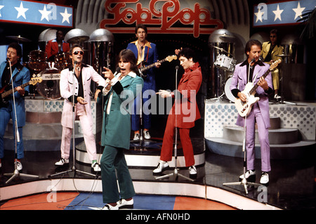 SHOWADDYWADDY UK group on a Dutch TV show about 1975 Stock Photo