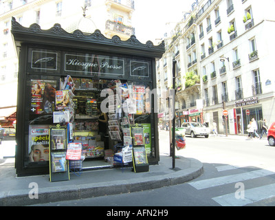 old time bookstall Rue de Liege paris France Stock Photo