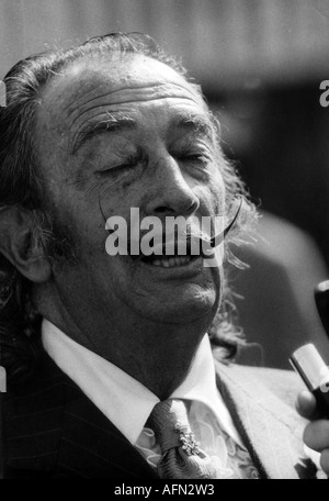 Dali, Salvador, 11.5.1904 - 23.1.1989, Spanish painter and sculptor, portrait, with closed eyes, late 1960s, Stock Photo