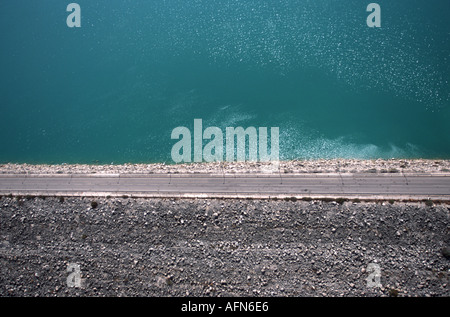 Aerial view of reservoir north of Ronda in Spain Stock Photo