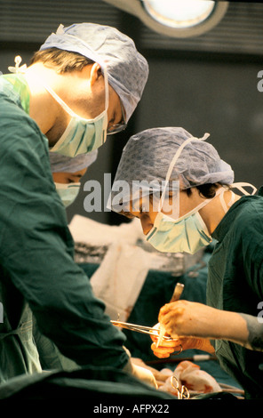 NHS 1980s doctors operating theatre baby born by C Section Caesarean Royal United Hospital Bath Somerset 1988 Dr Maura Stafford  UK HOMER SYKES Stock Photo