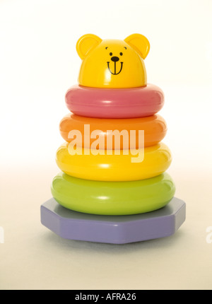 Toy plastic stacking ring Stock Photo
