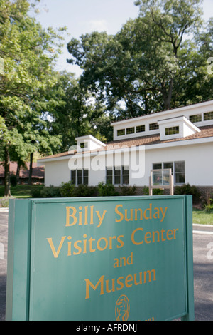 Indiana Kosciusko County,Winona Lake,Winona Lake Park,Billy Sunday Visitors Center & Museum,evangelist,IN070830009 Stock Photo