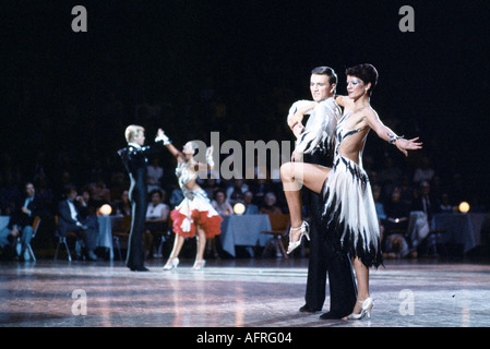 Ballroom dancing competition Winter Gardens Blackpool Tower Come Dancing  TV program being filmed. 1990s UK HOMER SYKES Stock Photo