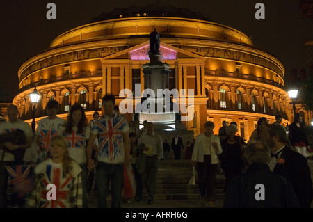 The Last Night of the Proms The Royal Albert Hall South Kensington London UK The Henry Wood Promenade Concerts HOMER SYKES Stock Photo
