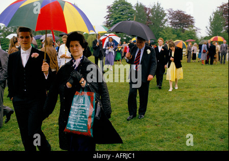 Eton school  parents day Fourth 4th of June  Berkshire England 1980s 1985 UK HOMER SYKES Stock Photo
