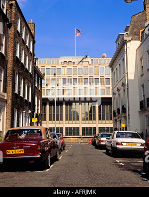 Former American Embassy at 24 Grosvenor Square, Mayfair, London. W1A2LQ. United Kingdom Stock Photo