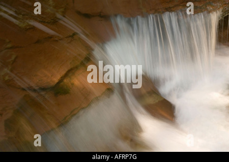 Waterfall Glacier National Park in Montana USA Stock Photo - Alamy