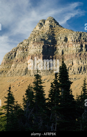 Peak above Logan Pass, Glacier National Park, Montana USA Stock Photo
