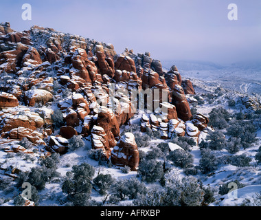 Arches National Park, Winter Utah USA Stock Photo