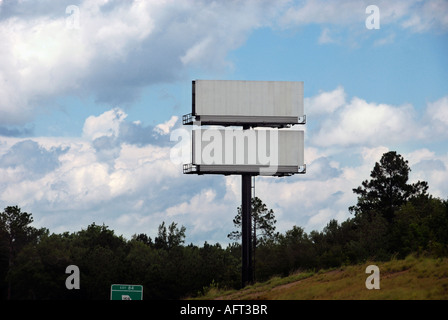 Highway Billboards Stock Photo