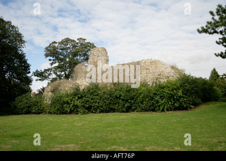 Ruins of the Walden Castle, Saffron Walden, Essex, England, UK Stock Photo