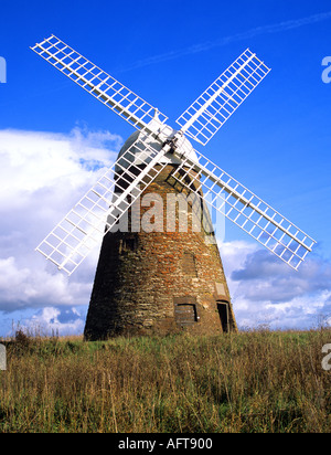 Halnaker Windmill, a restored brick tower mill, on top of Halnaker ...