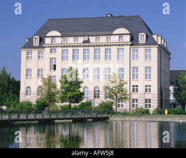 geography / travel, Germany, North Rhine-Westphalia, Gelsenkirchen, buildings, former administration building, cast steel company Thyssen, exterior view, , Additional-Rights-Clearance-Info-Not-Available Stock Photo
