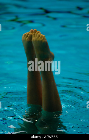 BRITISH SYNCHRONISED SWIMMING CHAMPIONSHIPS WALSALL Stock Photo