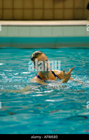 BRITISH SYNCHRONISED SWIMMING CHAMPIONSHIPS WALSALL Stock Photo