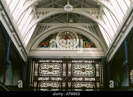 The roof inside Smithfield meat market hall London England UK Great Britain Europe Stock Photo