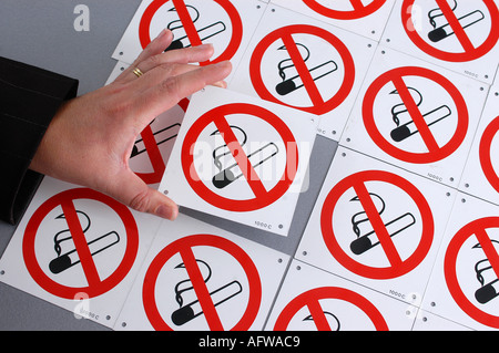 Generic No Smoking sign picture Stock Photo