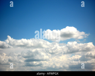 CUMULUS CLOUDS over Berkshire, England Stock Photo