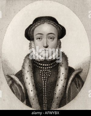 Lady Jane Grey, aka Lady Jane Dudley, 1537 - 1554. Titular Queen of England for nine days in 1553. Stock Photo