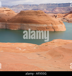 Red sandstone, Lake Powell, Utah Stock Photo