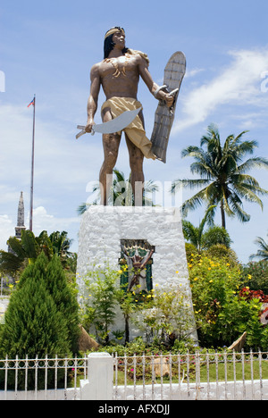 Philippines Cebu Lapu Lapu Monument Mactan Shrine Magellan s Marker Visayas Stock Photo