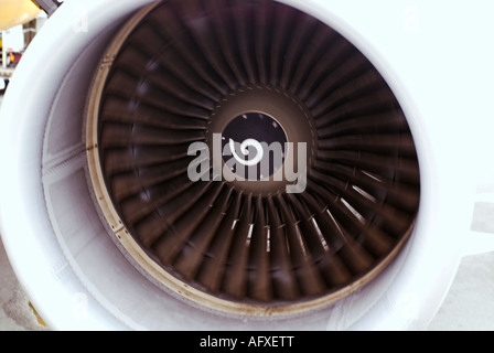 Detail of turbofan jet engine, close-up Stock Photo - Alamy