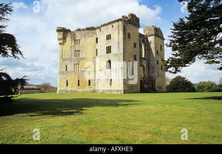 TISBURY WILTSHIRE England UK April Ruins of Old Wardour Castle Stock Photo