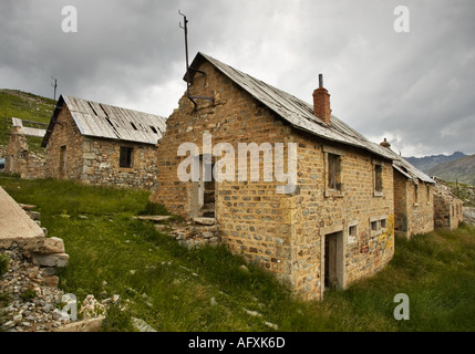 Camp des Fourches abandoned French military fort and barracks, Alpes Maritimes, France Stock Photo