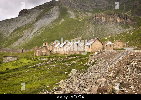 Camp des Fourches, an abandoned French military barracks in the Alpes Maritimes, France Stock Photo