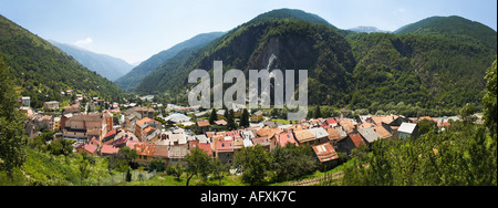 Isola village in the Alpes Maritimes, South of France Stock Photo