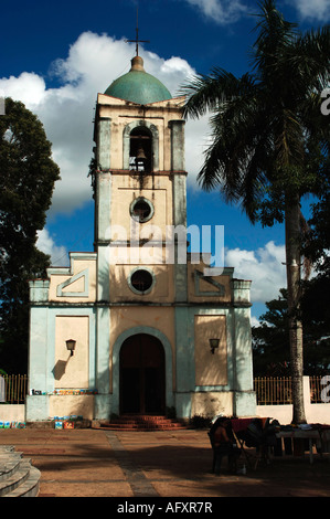 Cuba valley of Vinales the church of the village Stock Photo