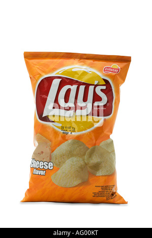 Lays with cheese flavor crisps Stock Photo