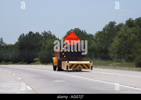 Road construction in Georgia USA Stock Photo