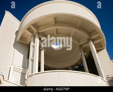 Low angle view of architectural building Tate in St Ives,Cornwall Stock Photo