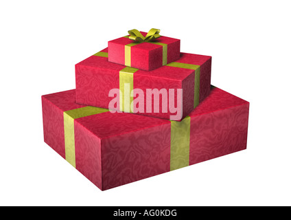 parcels gift Geschenk Stock Photo
