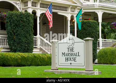 The Marshall House Officers Row Fort Vancouver National Historic Park Washington Stock Photo