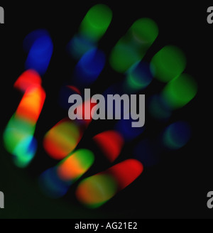 Abstract spectral colours Stock Photo